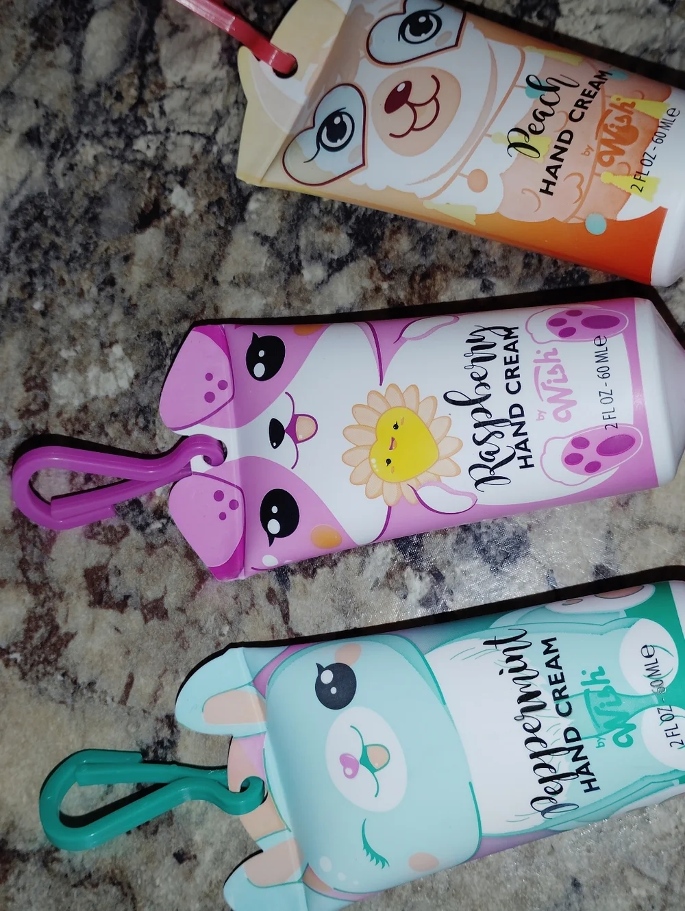 Cute Kids Hand Cream Trio – Pink Raspberry, Mint Peppermint & Peach - Picture 3 of 8